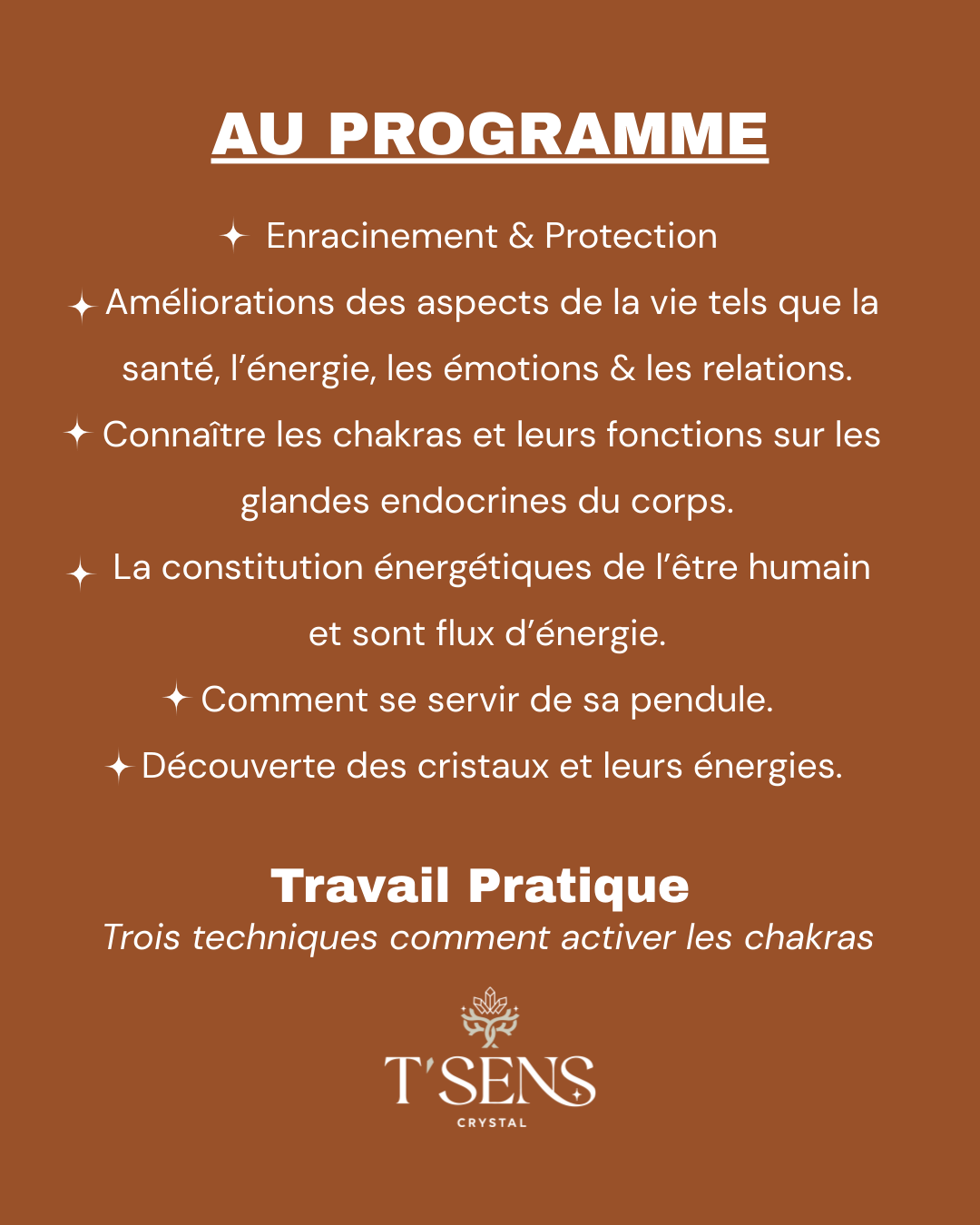 Formation des Chakras - 17 & 18 Octobre 2026