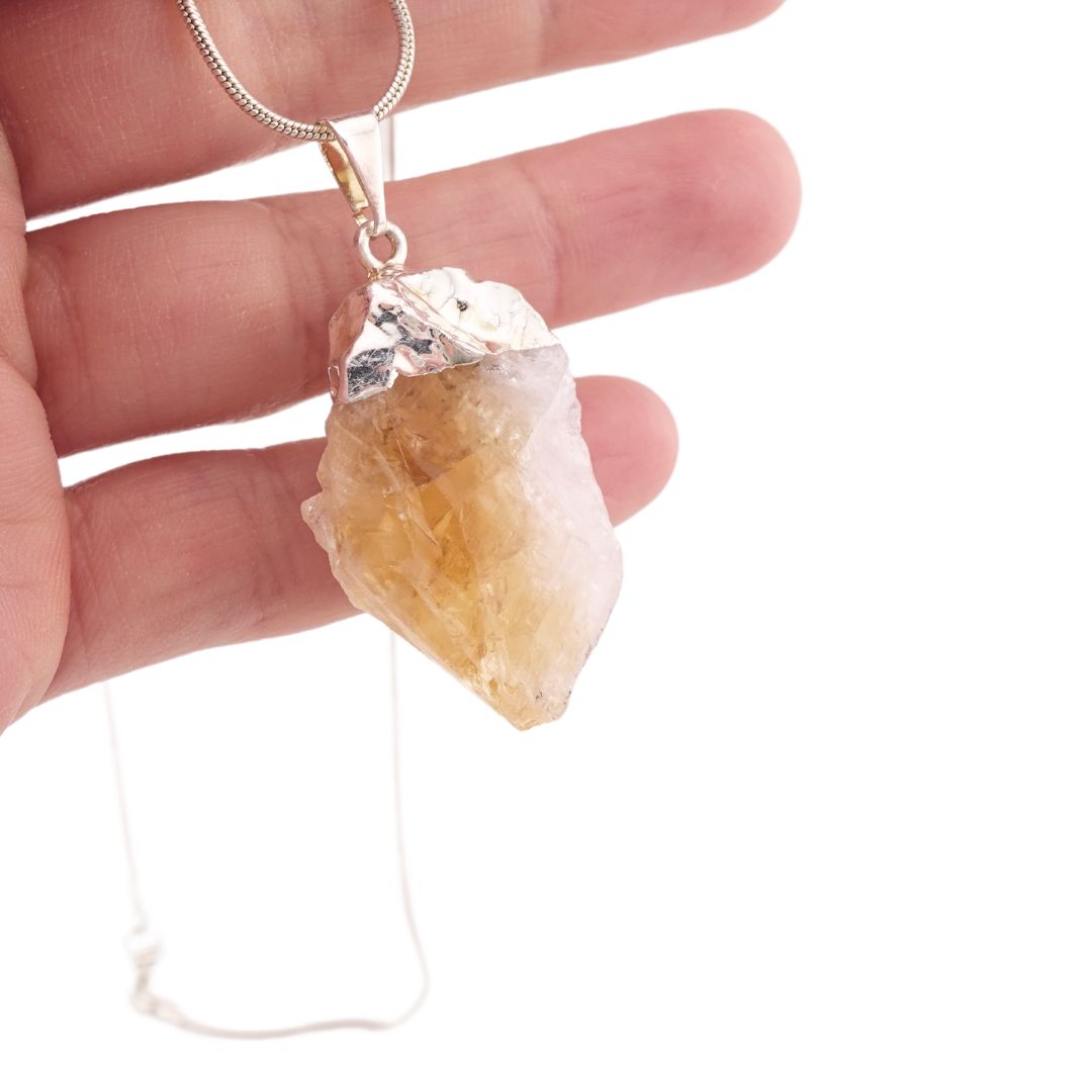 Citrine Brute Silver