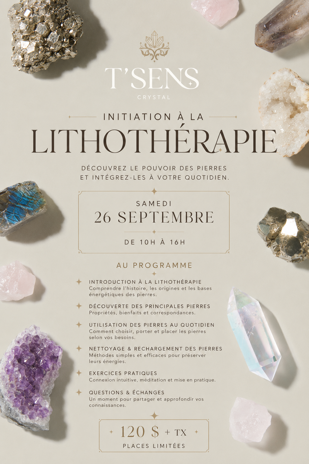 Initiation à la Lithothérapie - 26 Septembre 2026