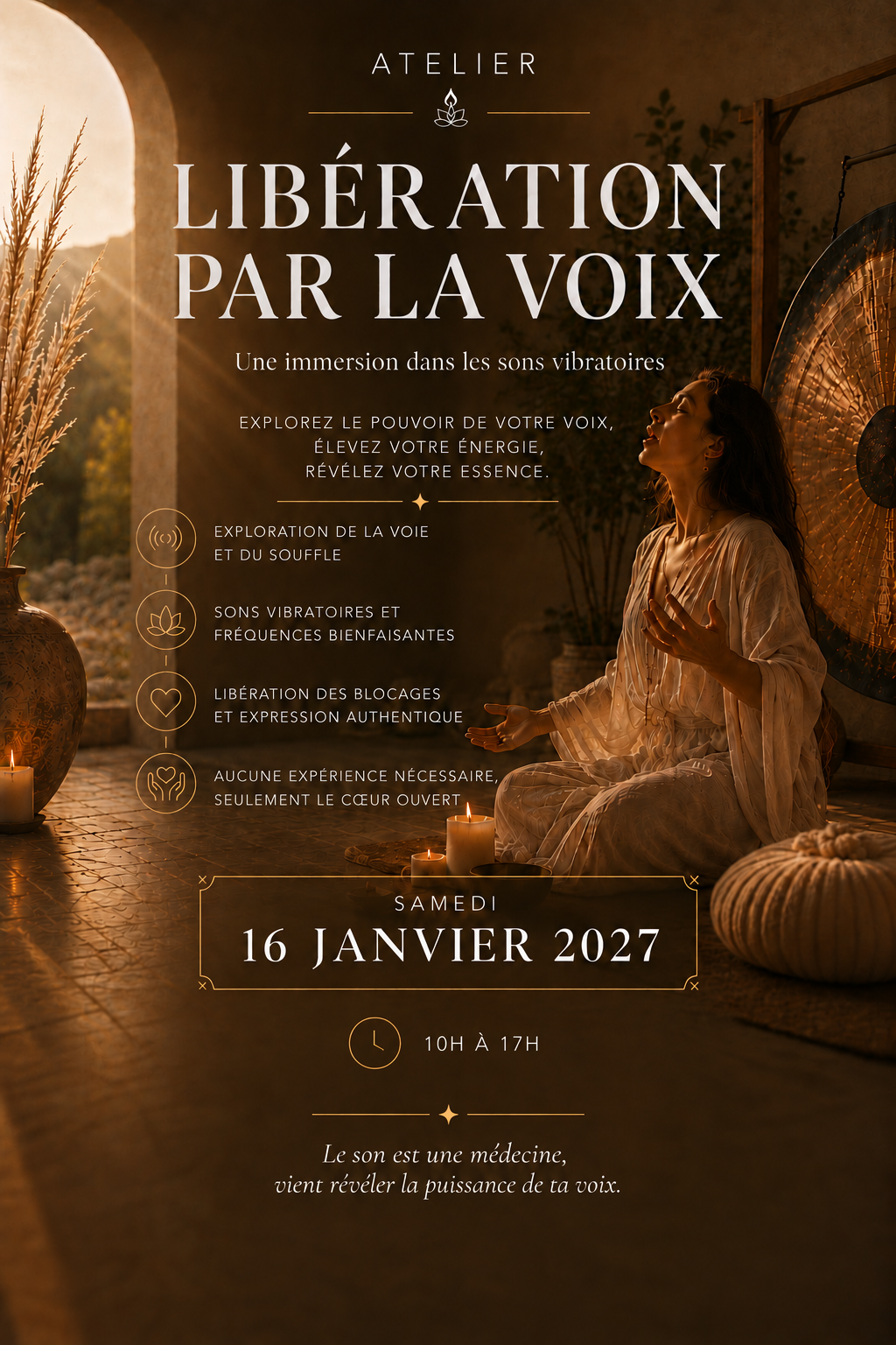 Atelier de Libération par la voix - 16 Janvier 2027