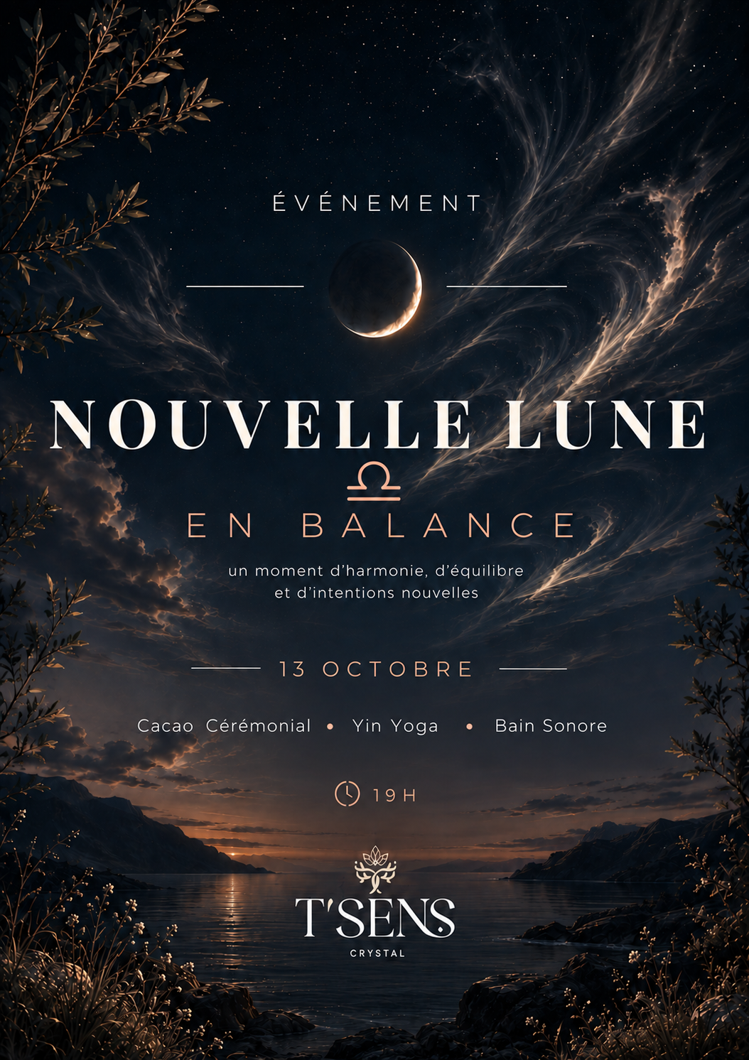 Soirée NOUVELLE LUNE en Balance - 13 octobre 2026