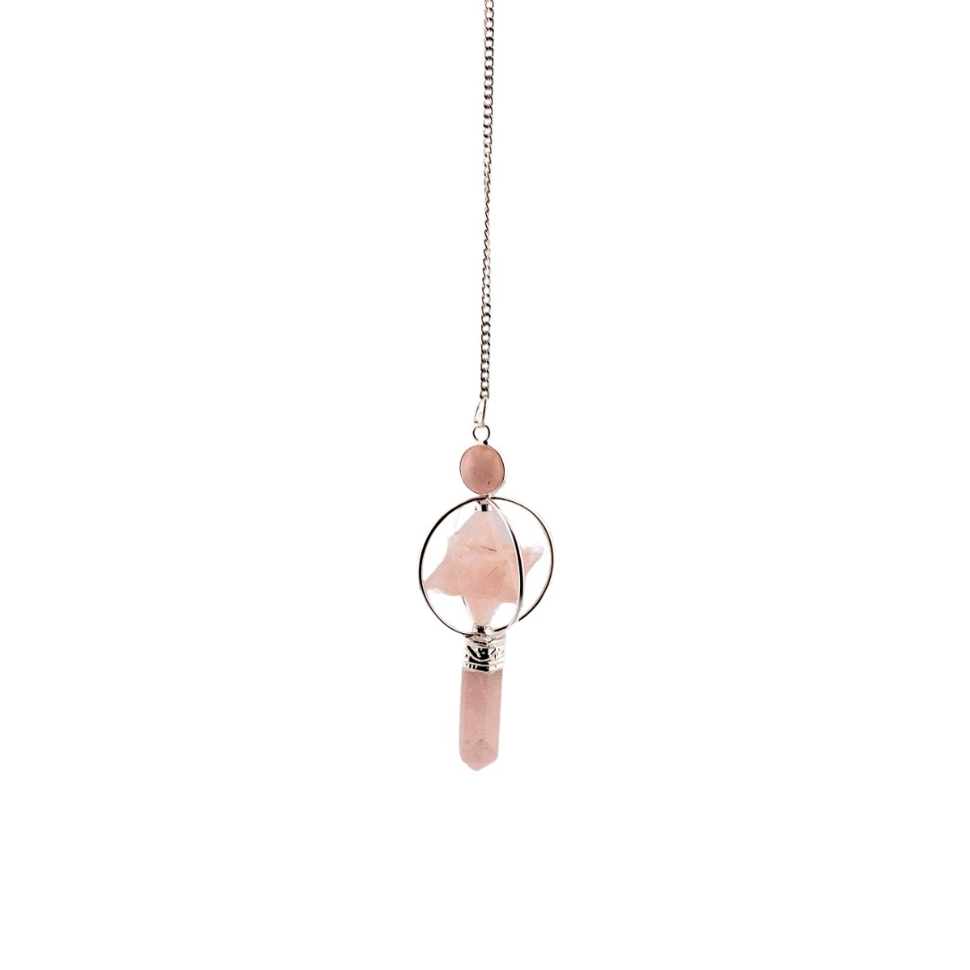 Pendule - Mercaba Quartz rose