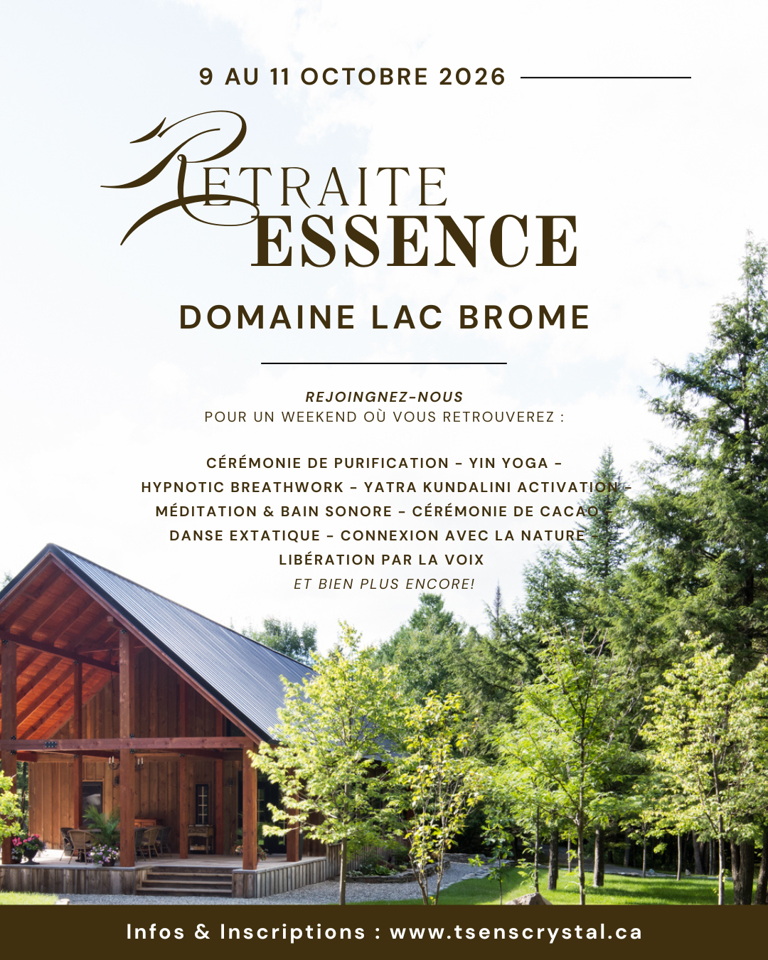 RETRAITE ESSENCE - 9 au 11 OCTOBRE 2026