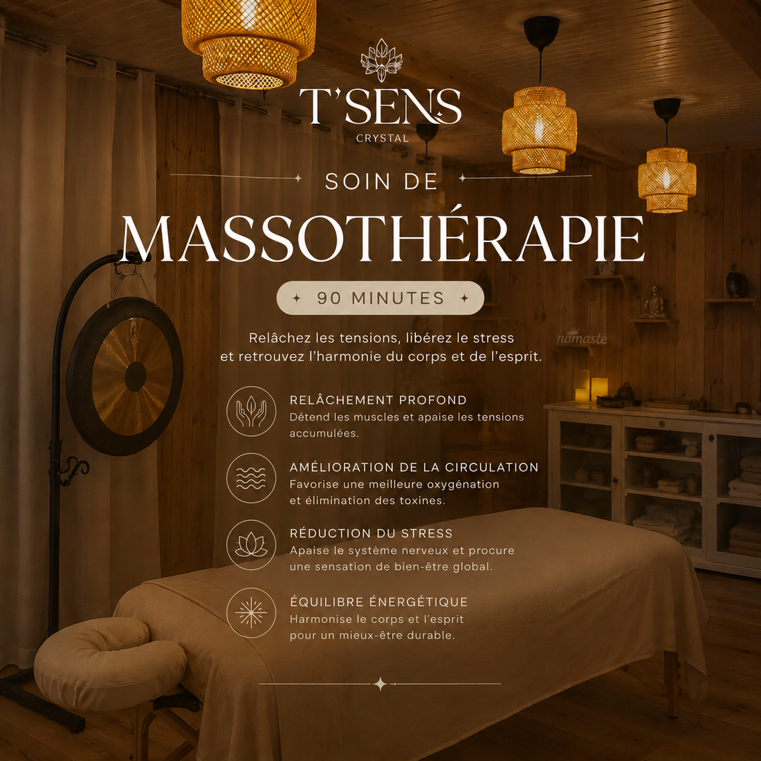 Soin de Massothérapie - 90 minutes