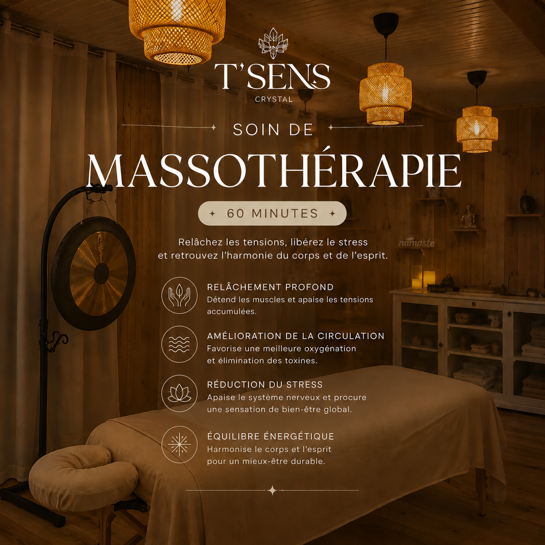 Soin de Massothérapie - 60 minutes