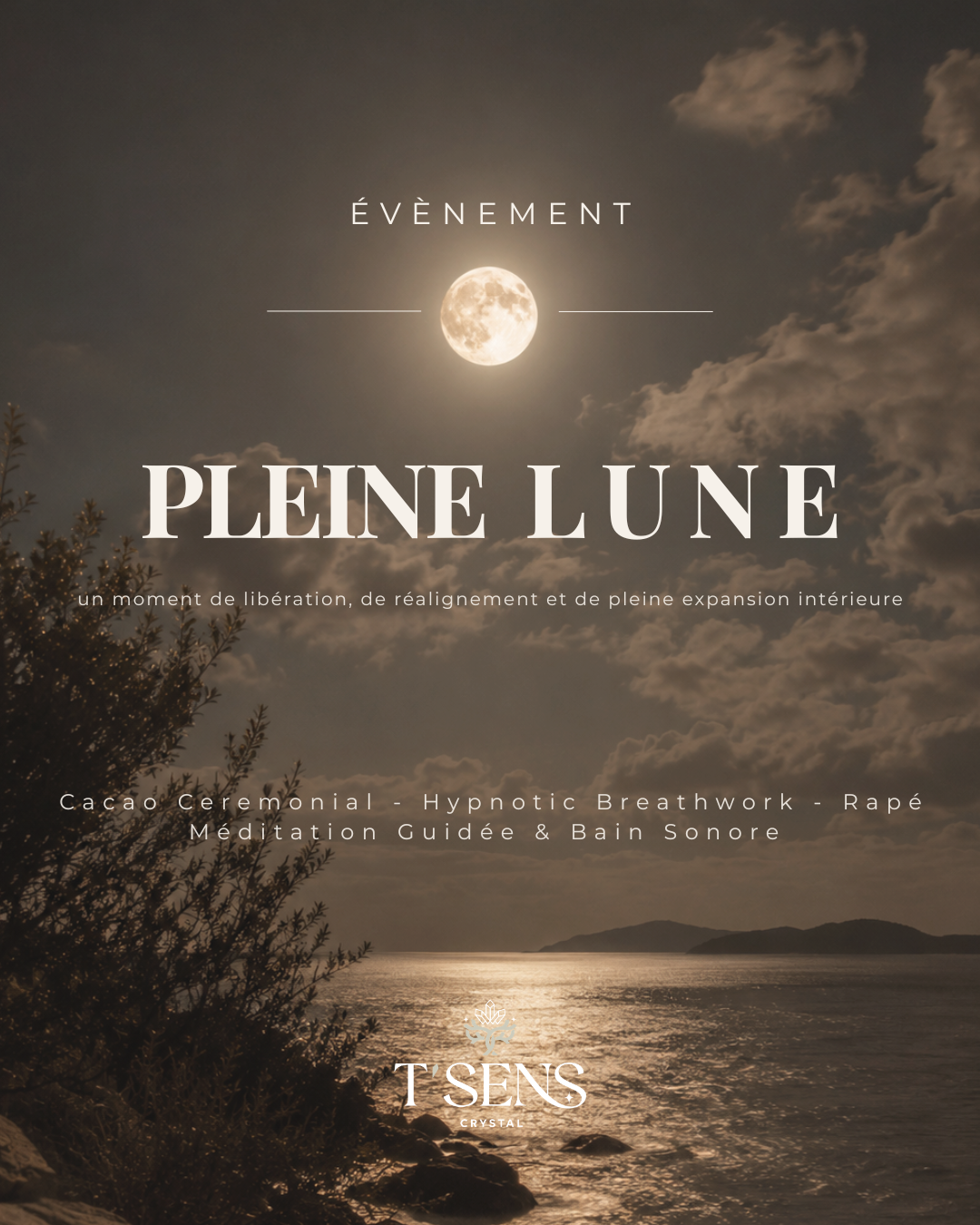 Soirée PLEINE LUNE en Bélier - 25 septembre 2026